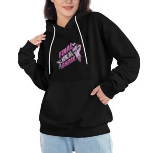 Unisex Punk Rock Graphic Hoodie – Long Sleeve Streetwear Sweatshirt with Bold Print & Front Pocket